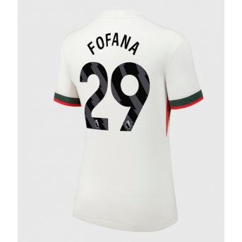 Billige Fotballdrakt Chelsea Wesley Fofana #29 Replika Bortedrakt Dame 2025-26 Kortermet